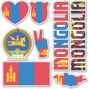 Verbluffende Mongoliaanse soorten Nationale Symbol Sticker