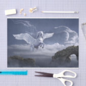 Verbluffende ontkoppeling van Pegasus-paarden Tissuepapier (Craft)