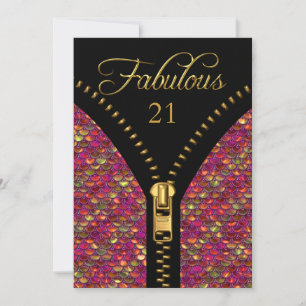 Verbluffende Pailletten Roze Goud Zwart Verjaardag Kaart