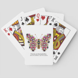 Verbluffende patroonpatroonpatroonmonarch Butterfl Pokerkaarten