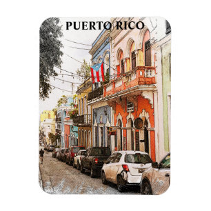 Verbluffende Puerto Rico Vintage Travel Magneet