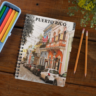 Verbluffende Puerto Rico Vintage Travel Notitieboek