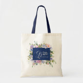 Verbluffende respiratieflorale canvas tas (Voorkant)