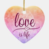 Verbluffende rode keramische siervoorwerpen keramisch ornament (Achterkant)