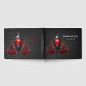 Verbluffende rode rozen en poortontwerp. gastenboek (Volledig)