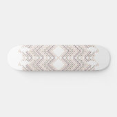 Verbluffende rode Stippen op een witte achtergrond Skateboard (Horizontaal)