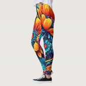 Verbluffende Roos bloemkleur Leggings (Links)
