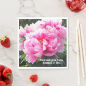 Verbluffende roze volken servet (Insitu)