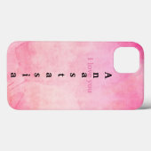 Verbluffende roze Waterverf Case-Mate iPhone Case (Achterkant (horizontaal))