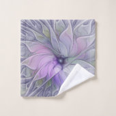 Verbluffende schoonheid Moderne Abstracte fractale Bad Handdoek (Wasdoekje)