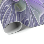 Verbluffende schoonheid Moderne Abstracte fractale Cadeaupapier (Rol Hoek)