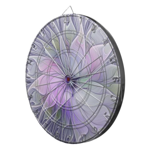 Verbluffende schoonheid Moderne Abstracte fractale Dartbord (Voorkant Rechts)