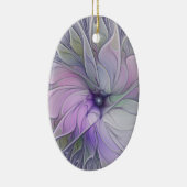 Verbluffende schoonheid Moderne Abstracte fractale Keramisch Ornament (Rechts)