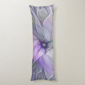 Verbluffende schoonheid Moderne Abstracte fractale Lichaamskussen (Achterkant (Verticaal))