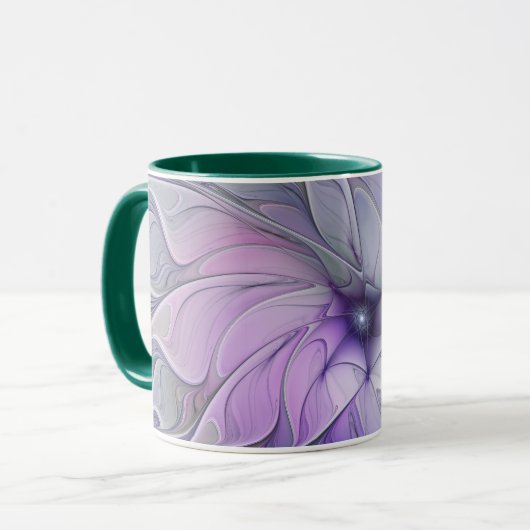 Verbluffende schoonheid Moderne Abstracte fractale Mok (Voorkant links)