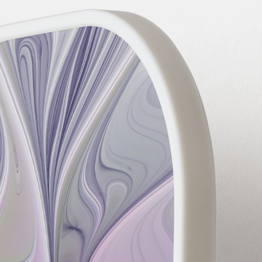 Verbluffende schoonheid Moderne Abstracte fractale Pickleball Paddle (Links Detail)