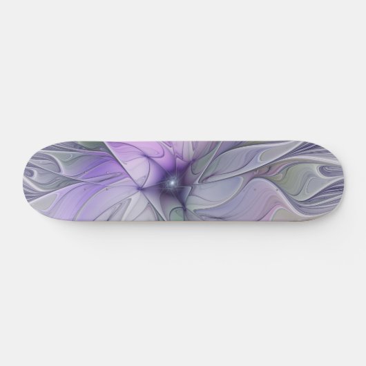 Verbluffende schoonheid Moderne Abstracte fractale Skateboard (Horizontaal)