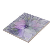 Verbluffende schoonheid Moderne Abstracte fractale Tegeltje (Zijkant)