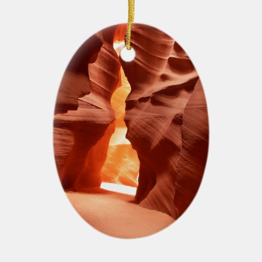 Verbluffende schoonheid van Antelope Canyon Keramisch Ornament (Voorkant)