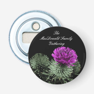 Verbluffende Schotse distel Button Flesopener