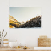 Verbluffende sneeuwherfstdag poster (Keuken)