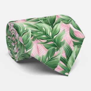 Verbluffende Stropdas met Exotic Leaves Pattern