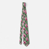 Verbluffende Stropdas met Exotic Leaves Pattern (Achterkant)