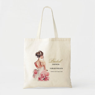 Verbluffende Trouwjurk Bruidsdouche op een Budget Tote Bag