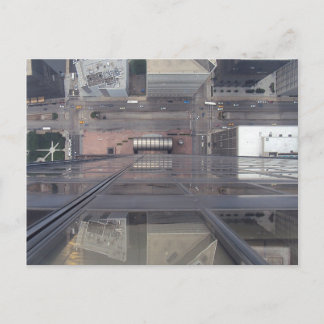 Verbluffende Uitzicht Willis Tower die naar benede Briefkaart