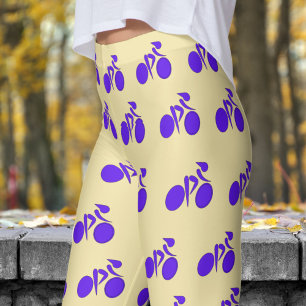 Verbluffende vanille witte vrouwen fietspatroon leggings