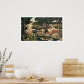 Verbluffende Victoriaans Fantasy Art-afdrukken Poster (Keuken)