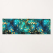 Verbluffende Waterverf Groene en goudmarmer Melkwe Yogamat (Voorkant (horizontaal))