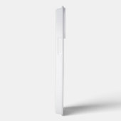 Verbluffende witte metalen handgeschreven monogram Case-Mate iPhone case (Achterkant / Rechts)