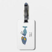 Verbluffende Zee ritters Bagagelabel (Achterkant verticaal)