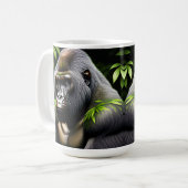 Verbluffende zilver Back Gorilla - Oerwoud King Koffiemok (Voorkant links)