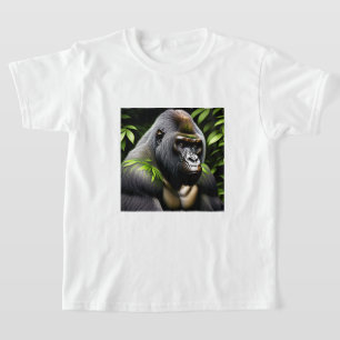 Verbluffende zilver Back Gorilla - Oerwoud King T-shirt