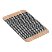 Verbluffende zwart-wit Abstracte Stippen achtergro Magneet (Rechterzijde)