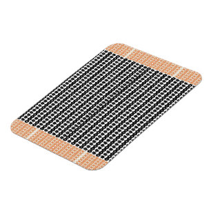 Verbluffende zwart-wit Abstracte Stippen achtergro Magneet