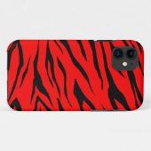 Verbluffende zwarte/rode tijgerafdrukken - iPhone  Case-Mate iPhone Case (Achterkant (horizontaal))