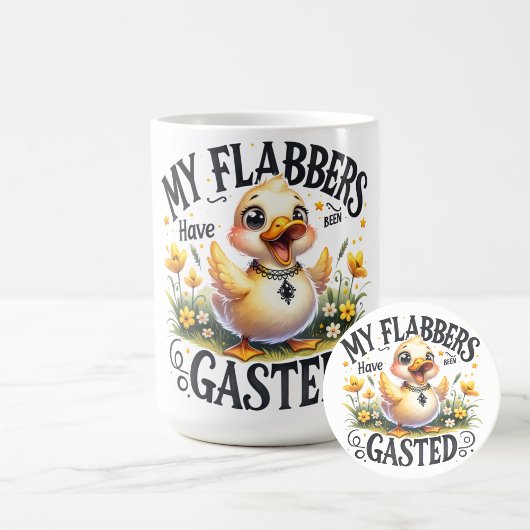 Verblufte Eend Grappige Mopshond Mok