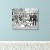 Verbod Agenten met Moonshine Still, 1922 Canvas Afdruk (Insitu (Houten vloer))