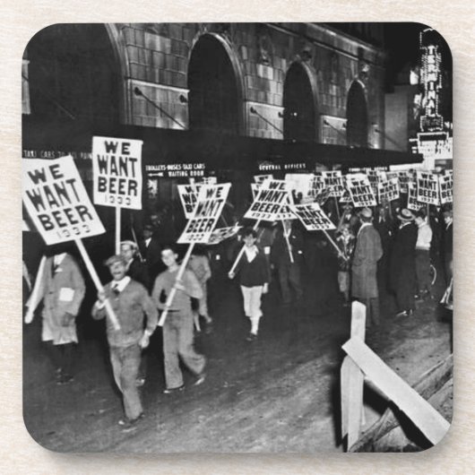  Verbod Bier, we willen Bier, Historisch Bier Onderzetter (Voorkant)