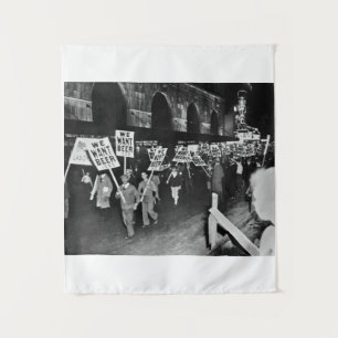  Verbod Bier, we willen Bier, Historisch Wandkleed