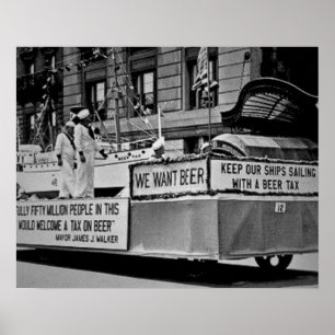  Verbod Bier, we willen Bier Verbod Poster