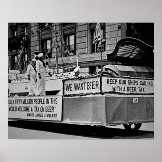  Verbod Bier, we willen Bier Verbod Poster (Voorkant)