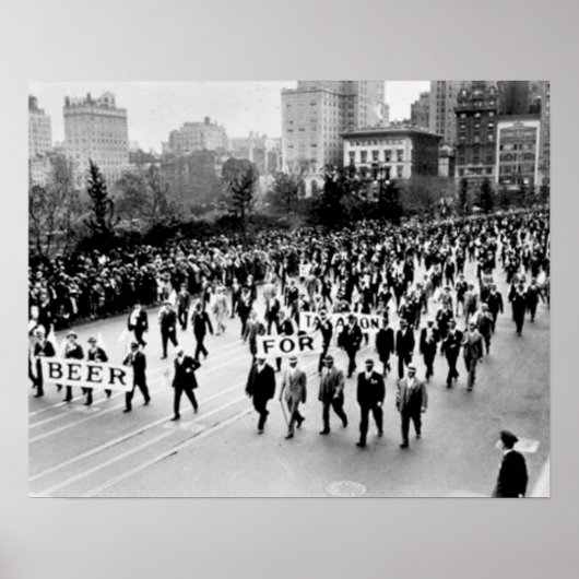  Verbod Bier, we willen Bier Verbod Poster (Voorkant)