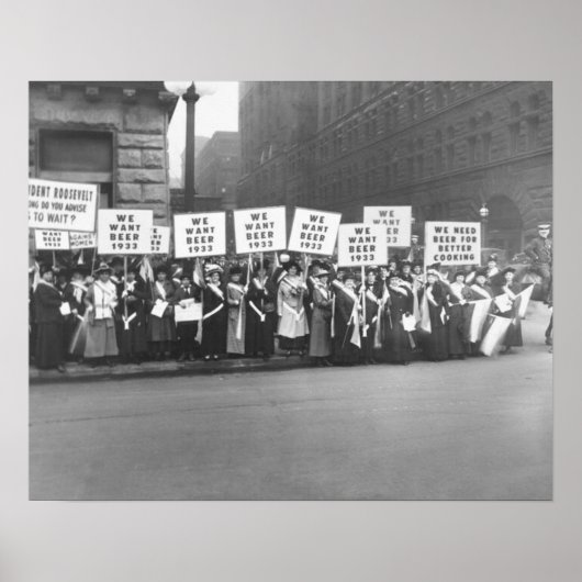  Verbod Bier, we willen Bier Verbod Poster (Voorkant)