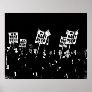  Verbod Bier, willen wij Bier, Bierkunst Poster