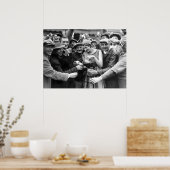 Verbod, Bier, Zwart-wit,  Poster (Keuken)