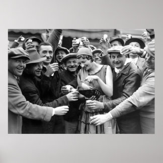 Verbod, Bier, Zwart-wit,  Poster